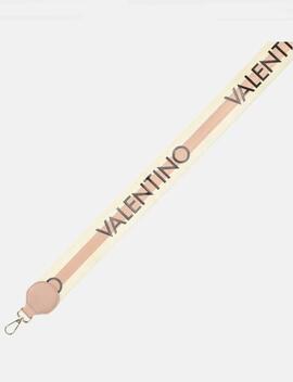 Bandolera VALENTINO rosa solapa letras grabadas