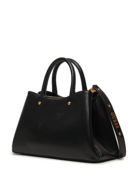 Bolso GUESS piel negra boton cremallera