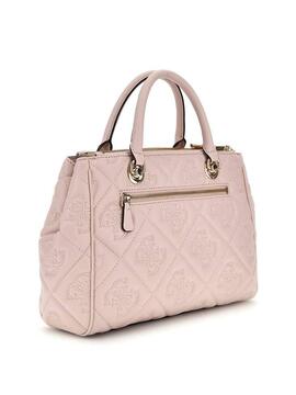 Bolso GUESS Marieke rosa logo bordado