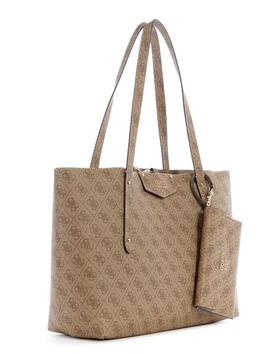 Bolso shopper GUESS eco brenton logotipo 4g