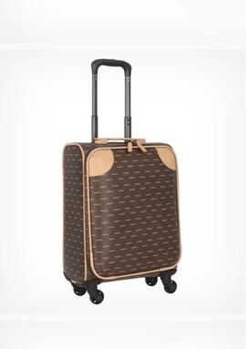 Maleta VALENTINO Liuto cabina marron logos