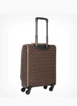 Maleta VALENTINO Liuto cabina marron logos