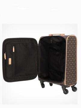 Maleta VALENTINO Liuto cabina marron logos