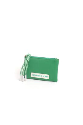 Monedero AGATHA plano colores cierre pompon