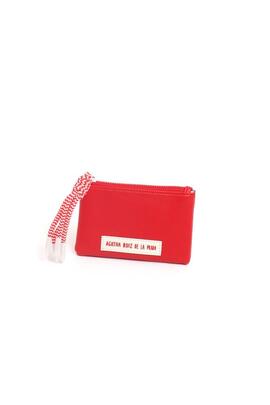 Monedero AGATHA plano colores cierre pompon