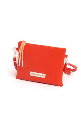 Cartera AGATHA mano color liso tira cruzar