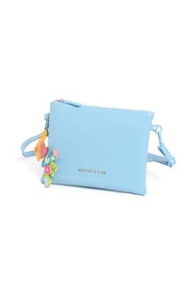 Cartera AGATHA mano charol liso cuelga logo letras