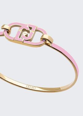 Brazalete LIUJO con logotipo rosa