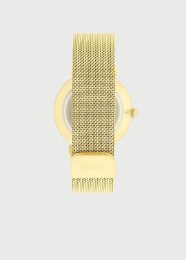 Reloj LIUJO dorado milanes esfera piedras swarovsk