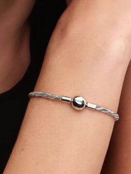 Pulsera PANDORA Cadena Trenzada con Cierre de Bola
