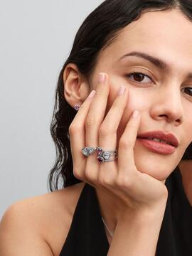 Anillo PANDORA Corazón Rosa Elevado