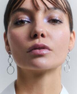 Pendiente RADIANT Zendaya largo acero