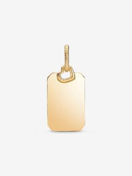 Colgante PANDORA Etiqueta Rectangular Grabable