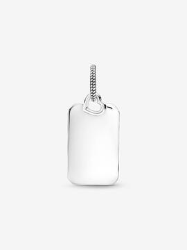 Colgante PANDORA Etiqueta Rectangular Para Grabar