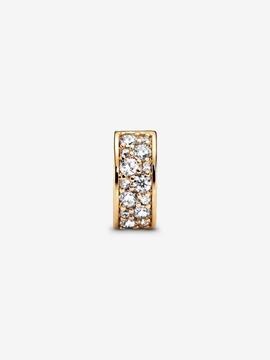 Charm PANDORA Shine Clip Pavé Transparente