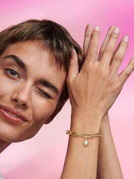 Charm Mini PANDORA Sol Perla Cultivada de Agua Dulce