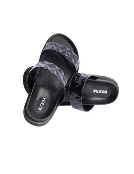 Chanclas FORTIME tiras geométricas relieve