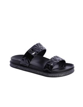 Chanclas FORTIME tiras geométricas relieve