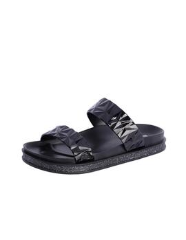 Chanclas FORTIME tiras geométricas relieve