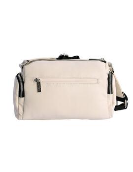 Bandolera AMICHI Siena piel lisa multibolsillos