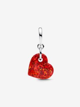 Charm PANDORA Colgante Corazón Rojo Opalescente