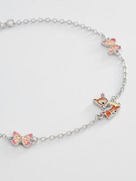 Pulsera MAREA plata mariposas bambi