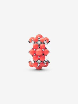 Charm PANDORA flores oceano de coral