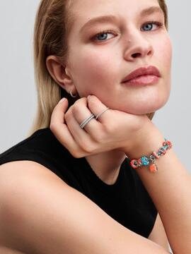 Charm PANDORA flores oceano de coral