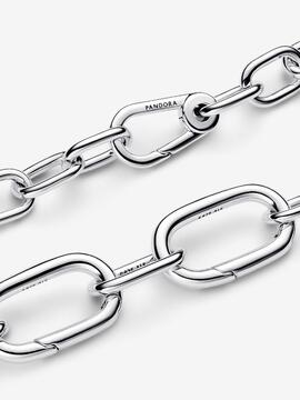 Pulsera PANDORA ME  plata eslabones link anchos