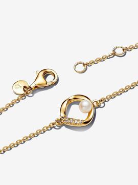 Pulsera PANDORA circulo forma organica