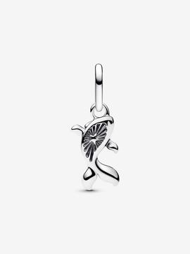 Charm PANDORA colgar plata pez koi murano rojo