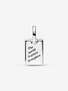 Charm PANDORA colgar plata esmalte viaje