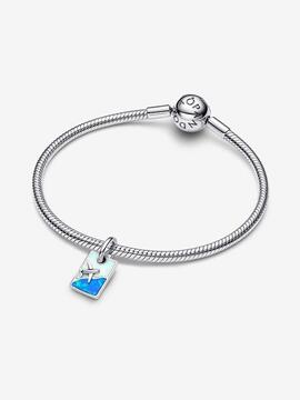 Charm PANDORA colgar plata esmalte viaje