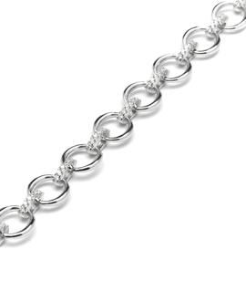 Pulsera LUXENTER Aritos y Eslabones Circonitas