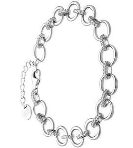 Pulsera LUXENTER Aritos y Eslabones Circonitas
