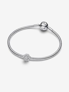 Charm PANDORA plata mini huella Textura