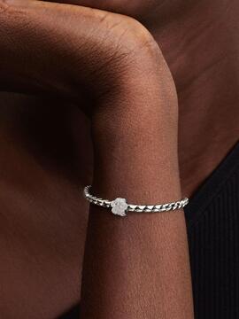 Charm PANDORA plata mini huella Textura
