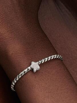 Charm PANDORA plata mini estrella Textura