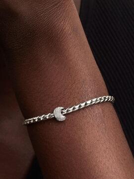 Charm PANDORA plata mini luna Textura