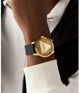 Reloj GUESS Badge Dorado y Negro