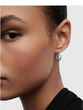 Aro P D PAOLA plata efecto retorcido