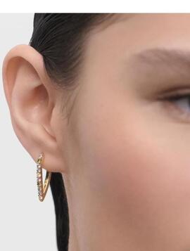 Aro P D PAOLA dorado efecto pico circonita colores