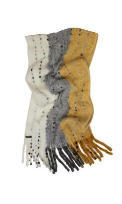 Bufanda DON ALGODON lana grises