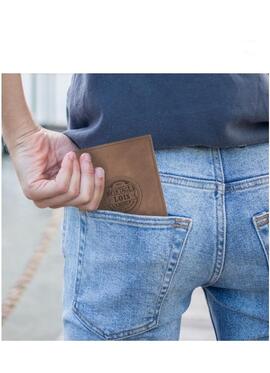 Cartera LOIS Gadsden vertical camel logo