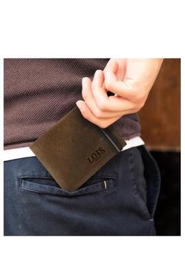 Cartera LOIS Delray horizontal marron cierre goma