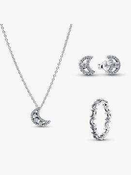 Colgante PANDORA plata luna creciente