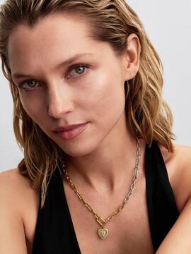 Charm PANDORA Medallón Corazón Radiante Blanco