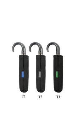 Paraguas DON ALGODON encarte negro mango baston