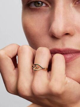 Anillo PANDORA Corazón Pequeño Forma Orgánica