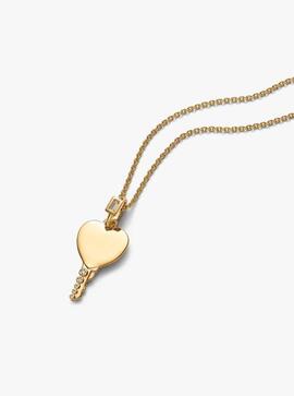 Colgante PANDORA Etiqueta Grabable Llave Corazón